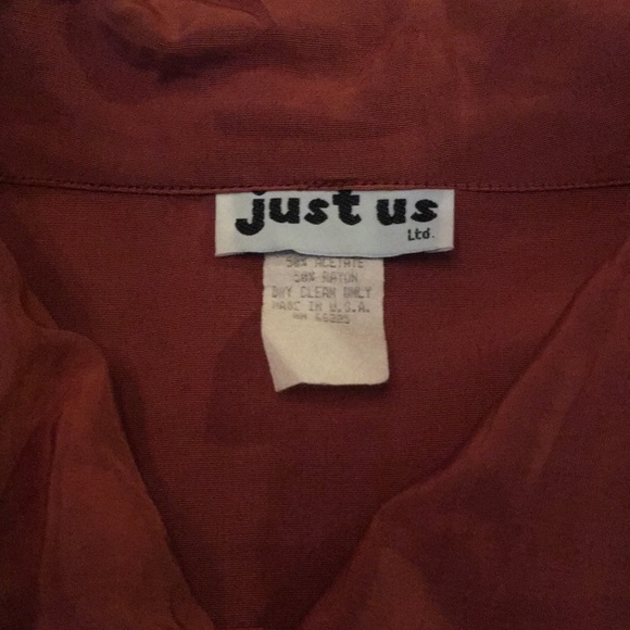 Double Breasted Burnt Orange 80s Lightweight Jacket - Picture 5 of 10